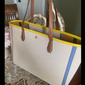 NWOT AUTHENTIC Tory Burch Blake Canvas Tote